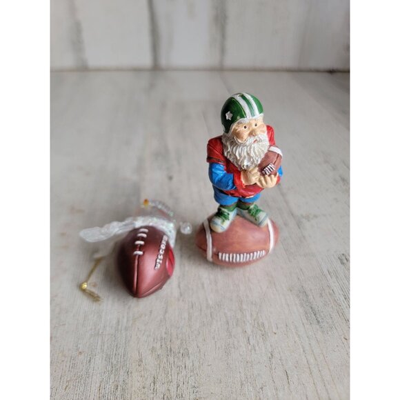 Wisconsin badgers football Snowman ornament Xmas santa figure - Picture 2 of 8